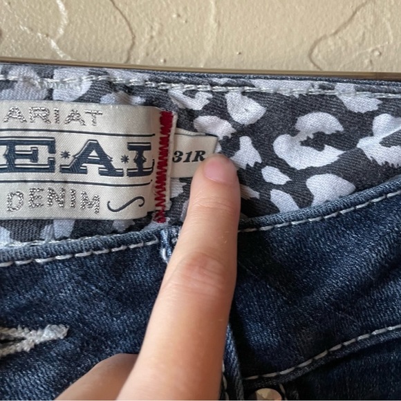 Ariat REAL Denim Whipstitch Riding Bootcut Jeans 31R - Picture 2 of 12